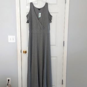 Cold shoulder maxi dress
